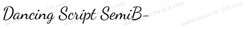 Dancing Script SemiB字体转换